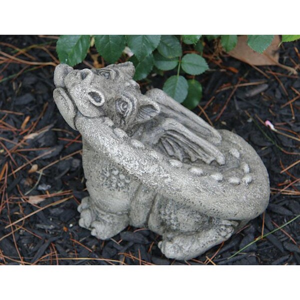 Lil Dragon treats biting tail sculpture he is so adorable and cute